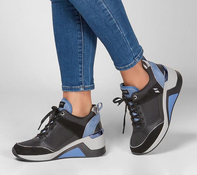 Zapatos con Plataforma Skechers Mujer - Million Negro EXFPN2475
